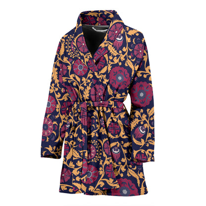 Suzani Print Design LKS303 Women Bathrobe