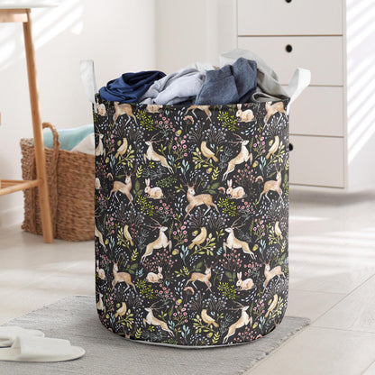 Deer Floral Jungle Laundry Basket