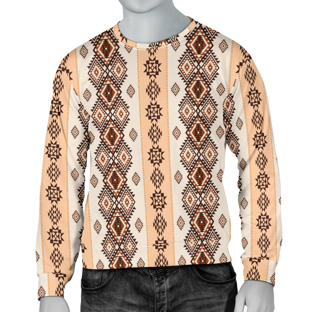Native Classic Pattern Print Men Long Sleeve Sweatshirt
