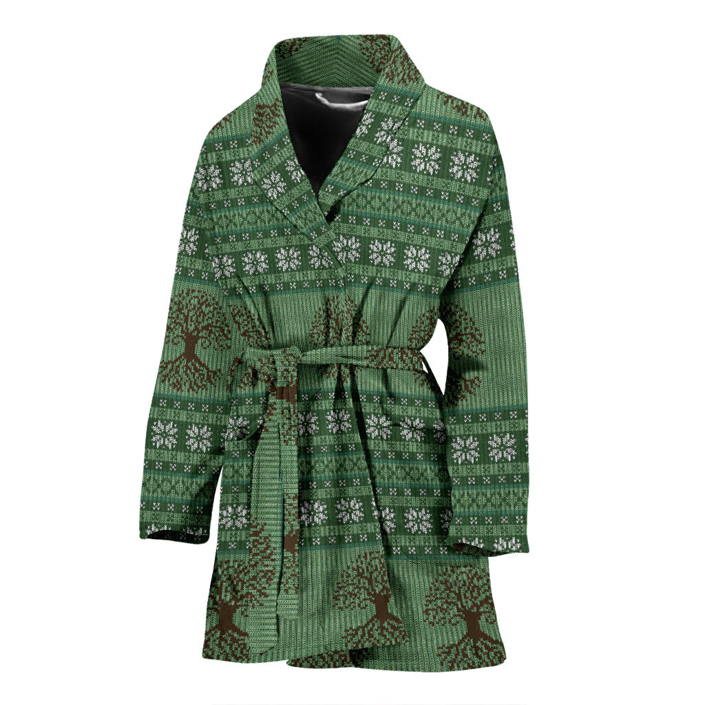 Celtic Pattern Print Design 09 Women Bathrobe
