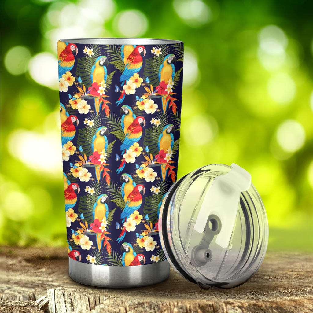 Parrot Themed Design Tumbler