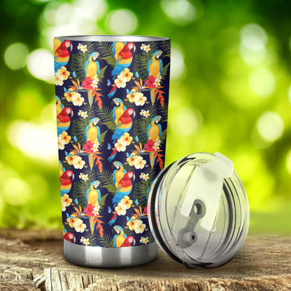 Parrot Themed Design Tumbler