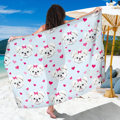 Maltese Pattern Print Design 03 Sarong Pareo Wrap