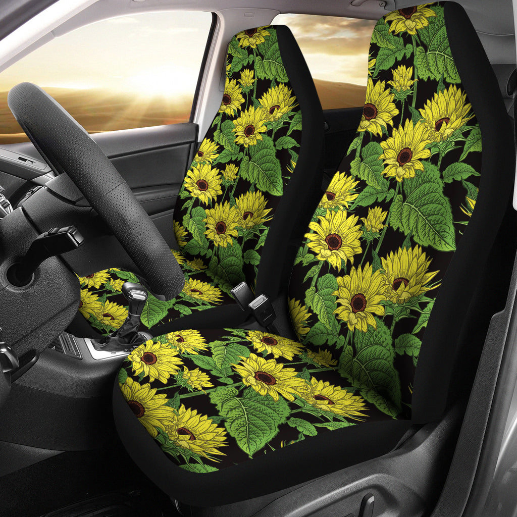 Sunflower Print Design LKS3010 Car Seat Covers
