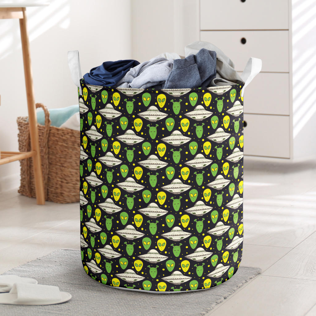 Alien UFO Pattern Laundry Basket