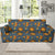 Celestial Moon Sun Pattern Print Design 02 Sofa Slipcover