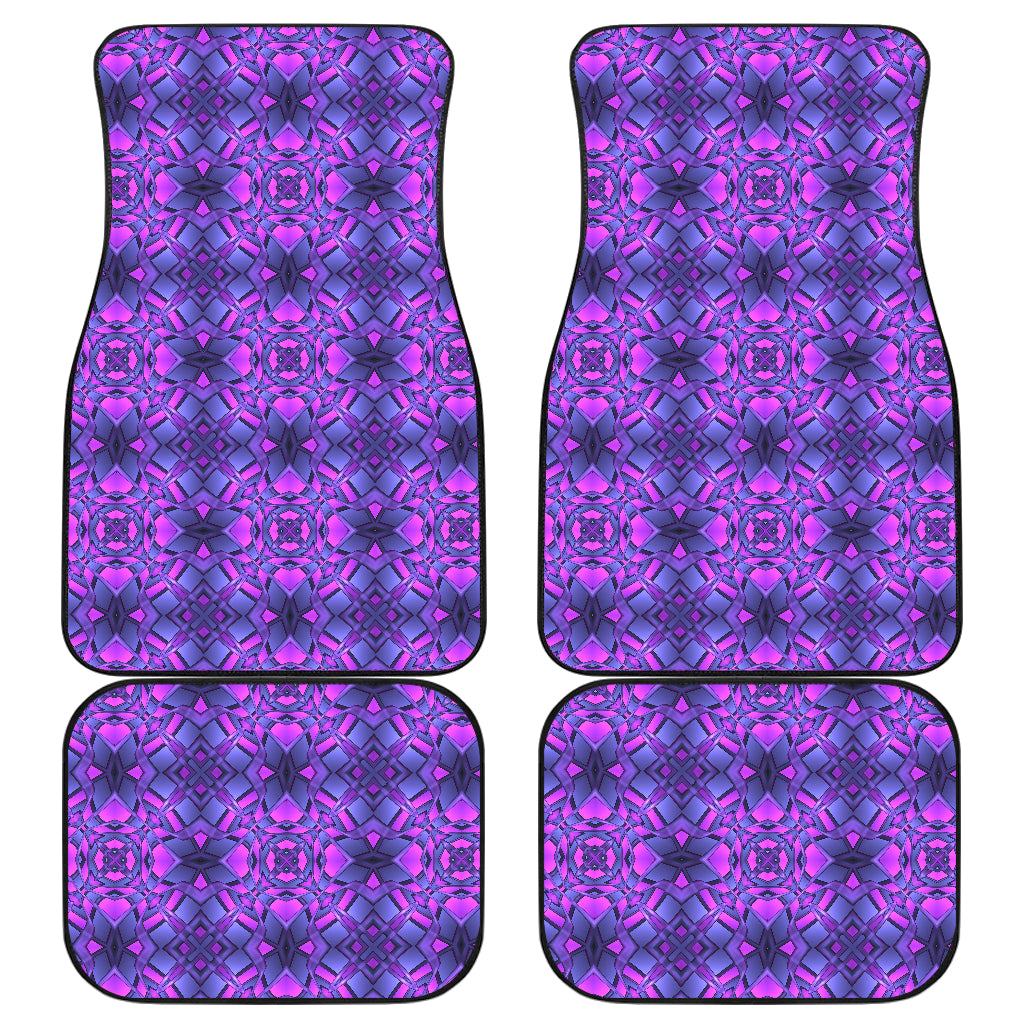 kaleidoscope Pattern Print Design Car Floor Mats Front Back