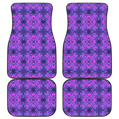kaleidoscope Pattern Print Design Car Floor Mats Front Back