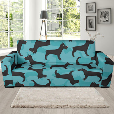 Schnauzers Pattern Print Design A01 Sofa Slipcover