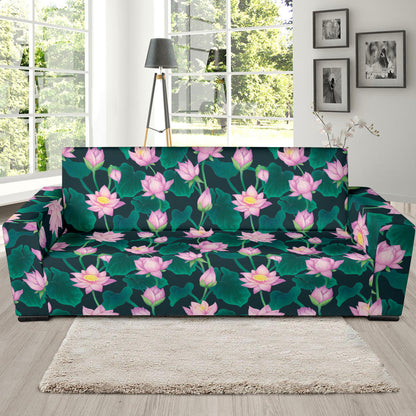 Water Lily Print Design LKS302 Sofa Slipcover