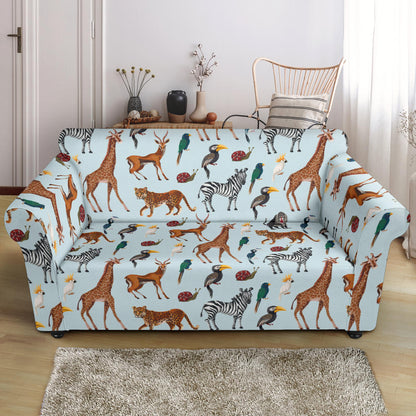 Safari Animal Print Design LKS306 Loveseat Couch Slipcover