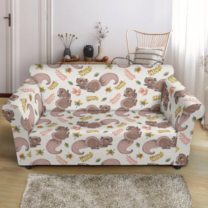 Squirrel Print Design LKS307 Loveseat Couch Slipcover