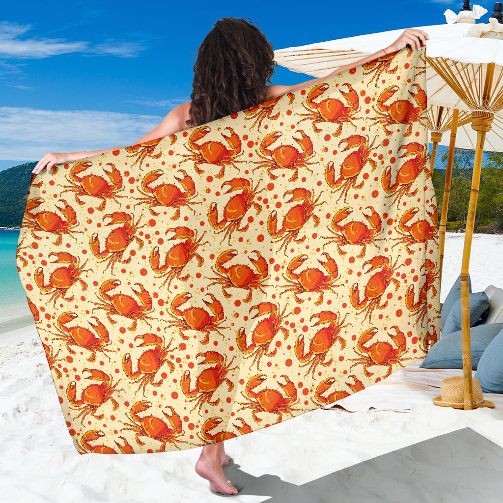Crab Pattern Print Design 01 Sarong Pareo Wrap