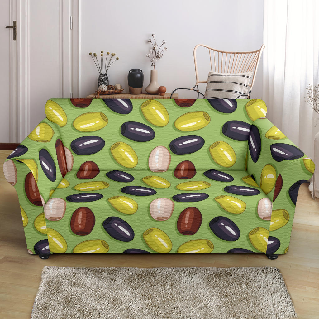 Olive Print Design LKS301 Loveseat Couch Slipcover