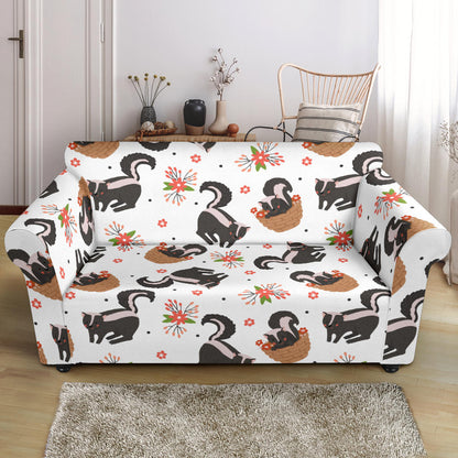 Skunk Print Design LKS304 Loveseat Couch Slipcover