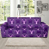 Capricorn Zodiac Pattern Print Design 04 Sofa Slipcover