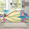 Funky Retro Pattern Print Design A01 Sofa Slipcover