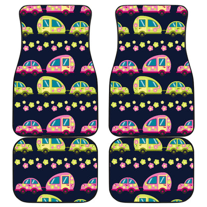 Camper Cute Camping Design No 3 Print Car Floor Mats Front Back
