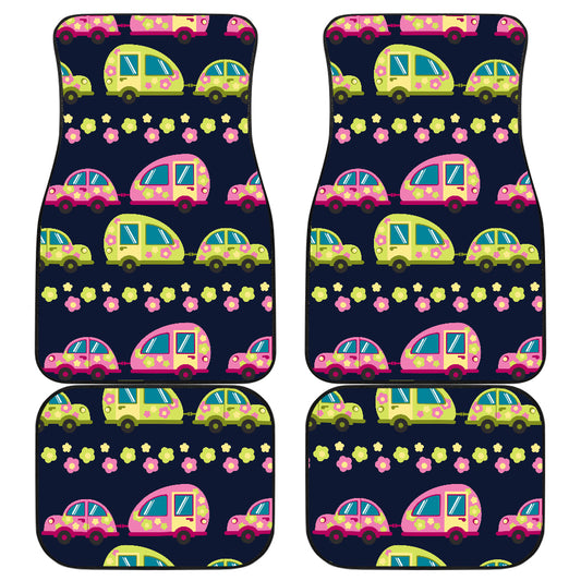 Camper Cute Camping Design No 3 Print Car Floor Mats Front Back