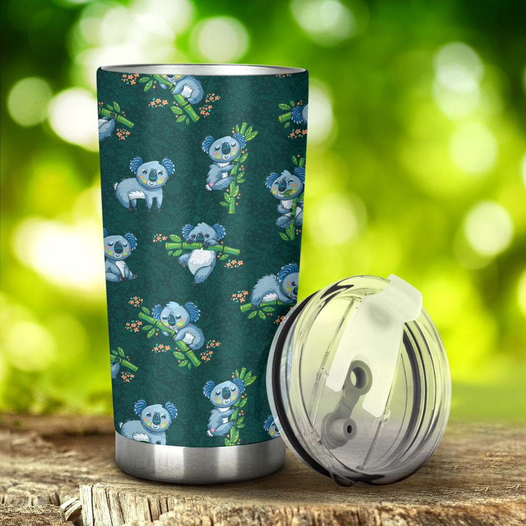 Koala Blue Design Print Tumbler