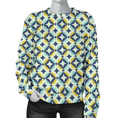 Swedish Design Pattern Women Long Sleeve Sweatshirt