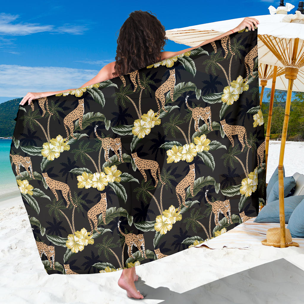 Cheetah Pattern Print Design 04 Sarong Pareo Wrap