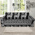 Llama Aztec Style Pattern Print Design 01 Sofa Slipcover