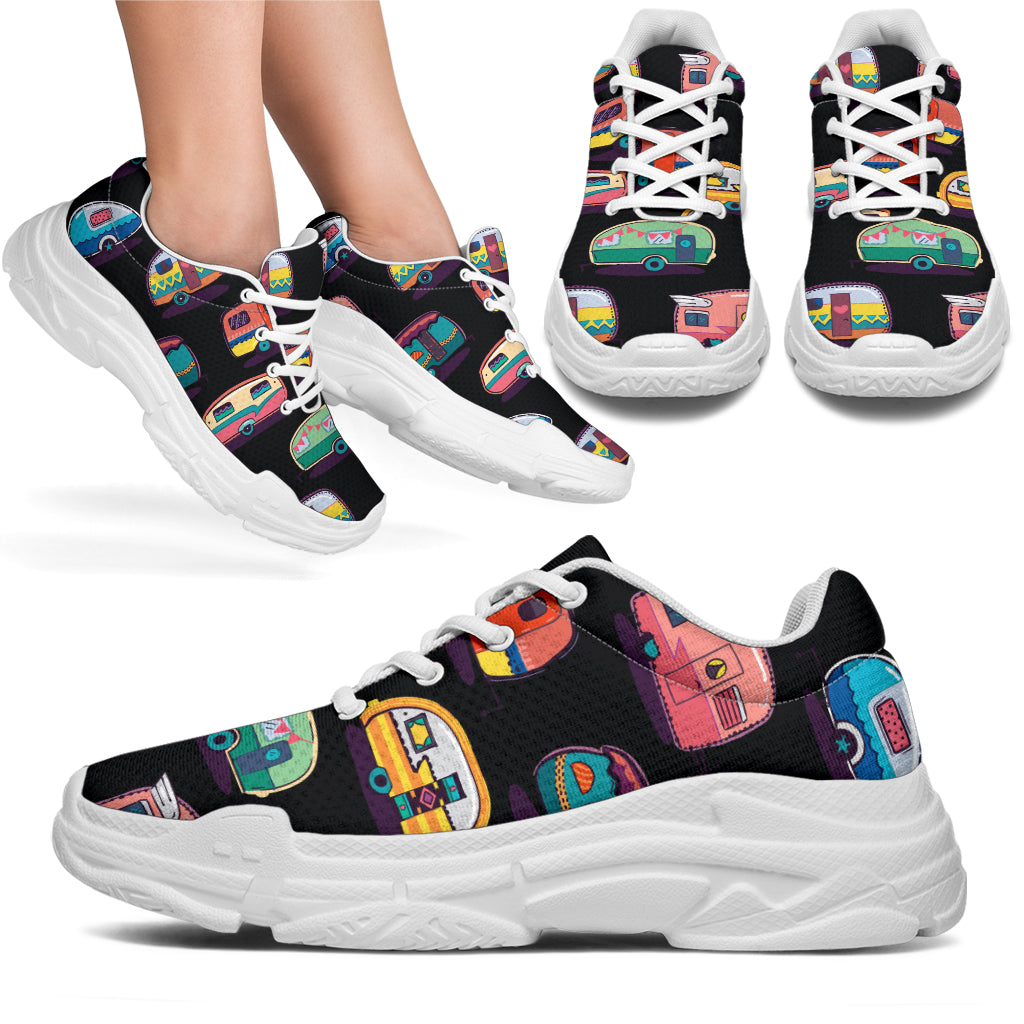 Camper Camping Pattern Chunky Sneakers