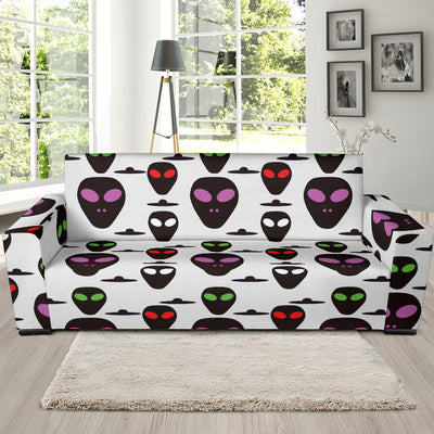 Alien Pattern Print Design 06 Sofa Slipcover