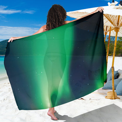 Aurora Borealis Pattern Print Design 04 Sarong Pareo Wrap