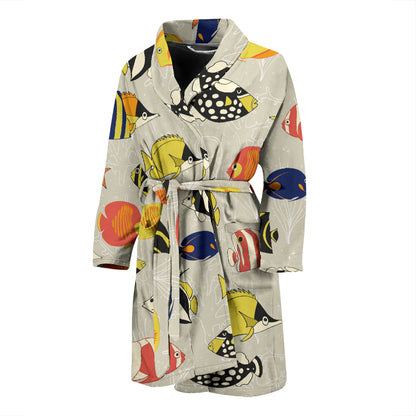 Angelfish Print Design LKS401 Men Bathrobe