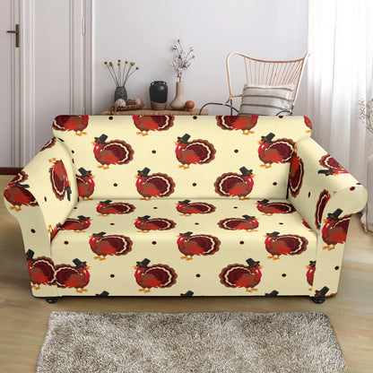 Thanksgiving Print Design LKS3010 Loveseat Couch Slipcover