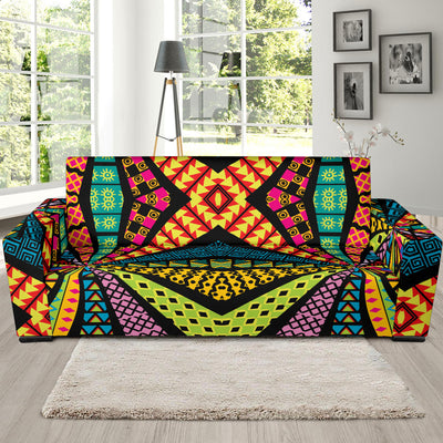 Kaleidoscope Pattern Print Design 05 Sofa Slipcover