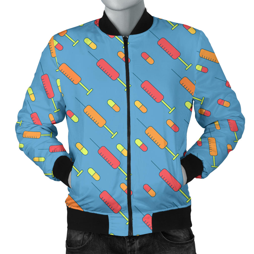 Phlebotomist Medical Pattern Men Bomber Jacket