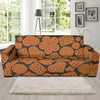 Cracker Pattern Print Design 01 Sofa Slipcover