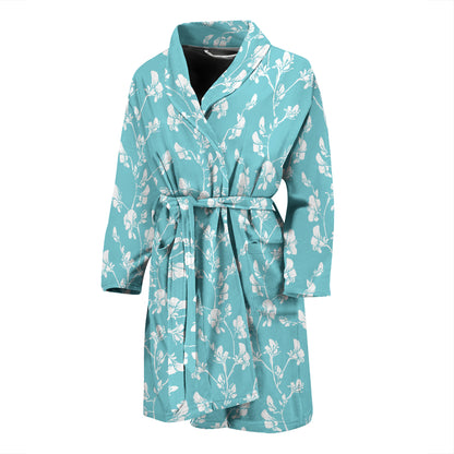 Sweet Pea Print Design LKS302 Men Bathrobe