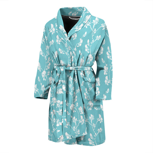 Sweet Pea Print Design LKS302 Men Bathrobe