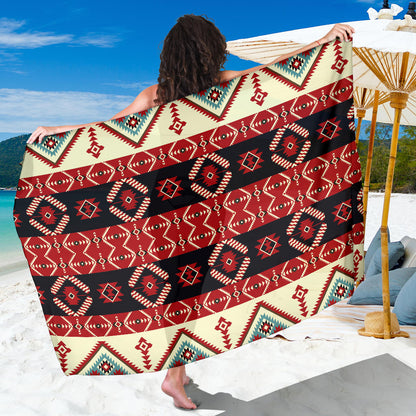 Navajo Pattern Print Design A05 Sarong Pareo Wrap