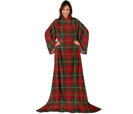 Holiday Tartan Plaid Pattern Adult Sleeve Blanket
