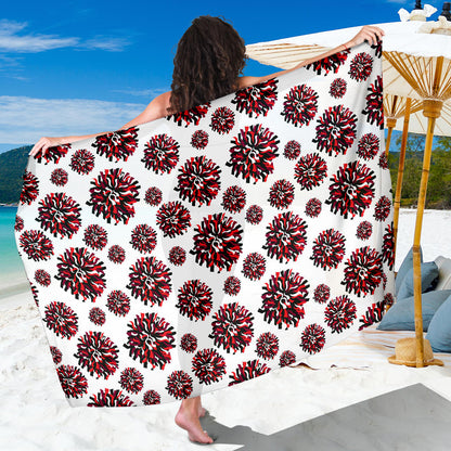 Cheerleader Pattern Print Design 01 Sarong Pareo Wrap