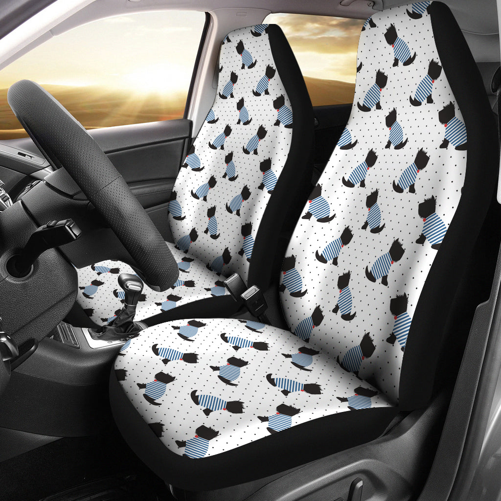 Scottish Terriers Print Design LKS3013 Car Seat Covers