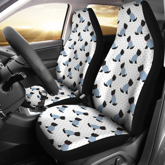 Scottish Terriers Print Design LKS3013 Car Seat Covers