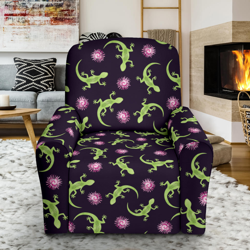 lizard Print Design LKS402 Recliner Slipcover with Pocket