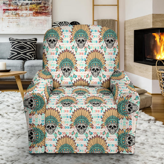 Boho Pattern Print Design 04 Recliner Slipcover with Pocket