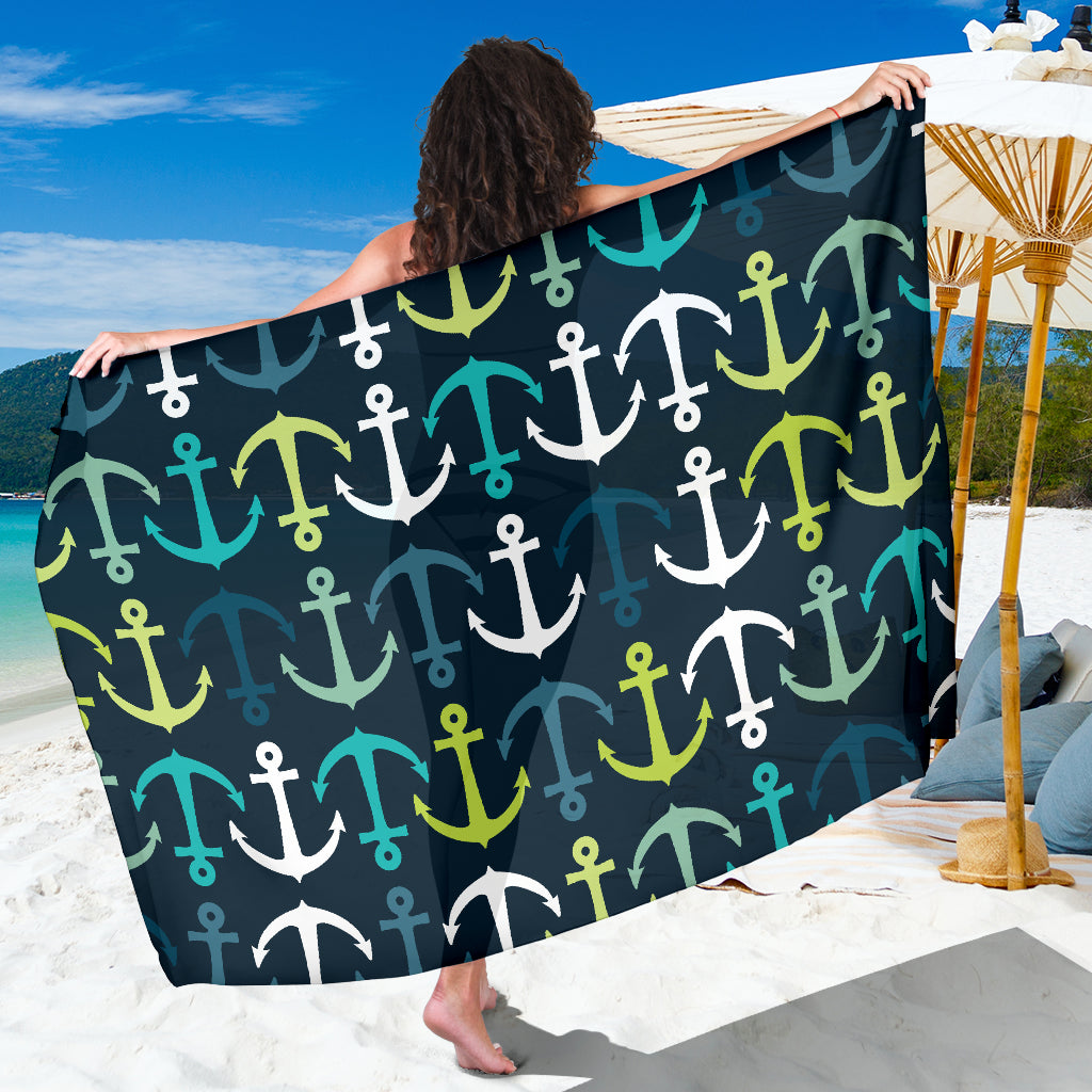 Anchor Pattern Print Design 03 Sarong Pareo Wrap
