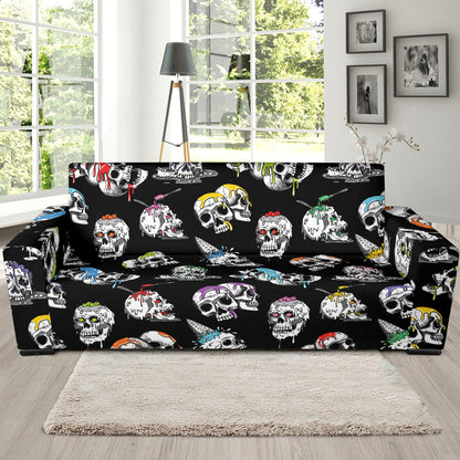 Skull Print Design LKS3013 Sofa Slipcover