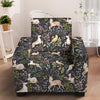 Deer Floral Jungle Armchair Slipcover