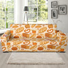 Bread Pattern Print Design 01 Sofa Slipcover