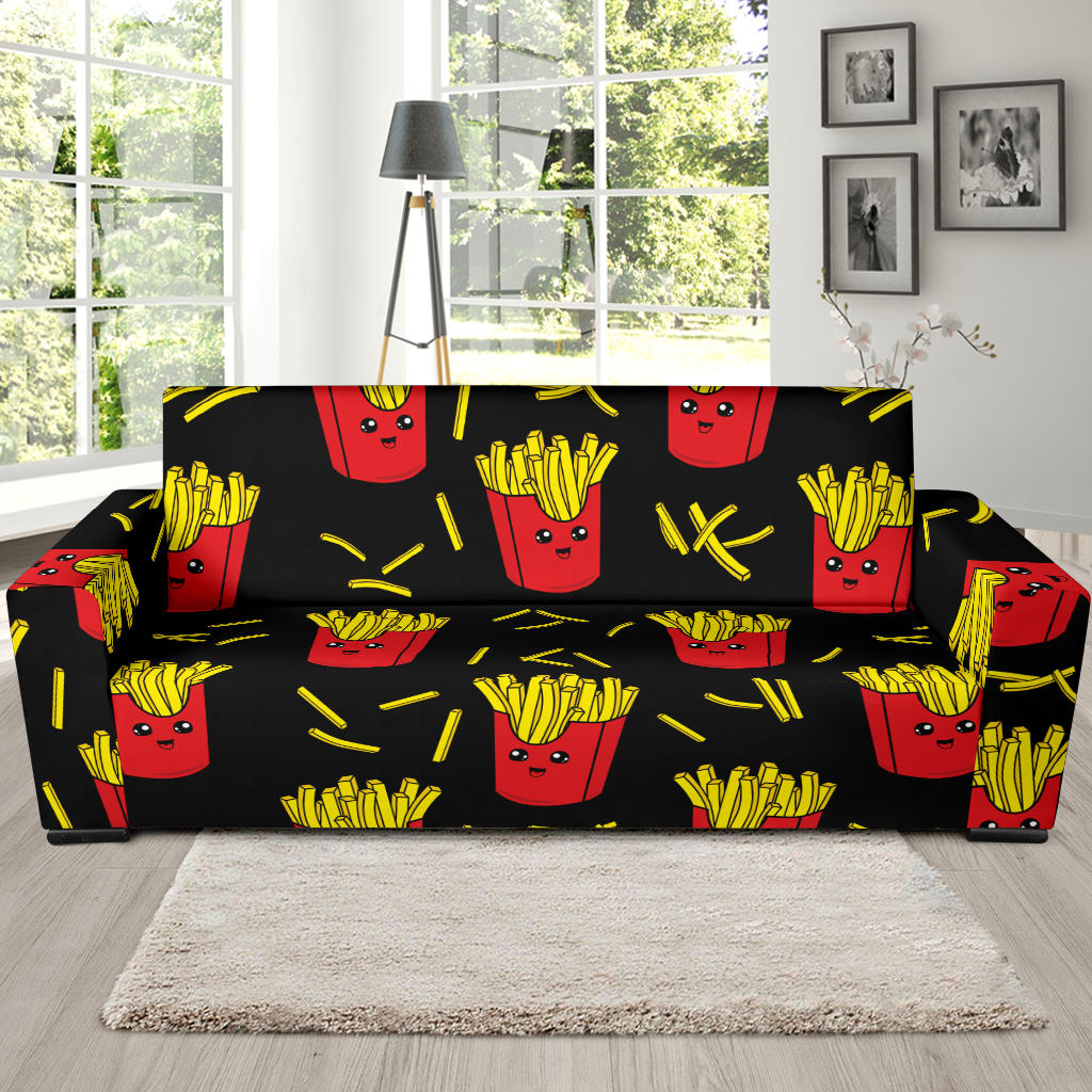 French Fried Pattern Print Design 03 Sofa Slipcover