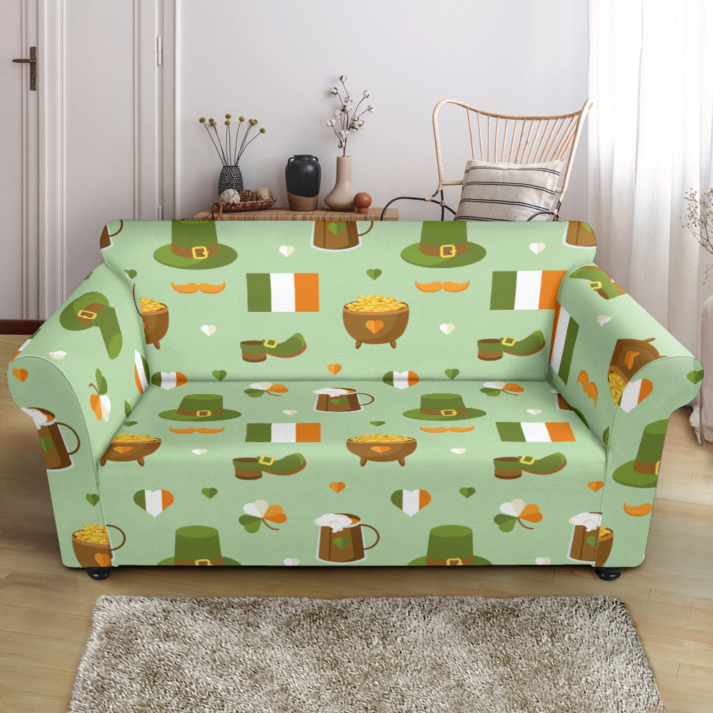St Patricks Day Print Design LKS302 Loveseat Couch Slipcover